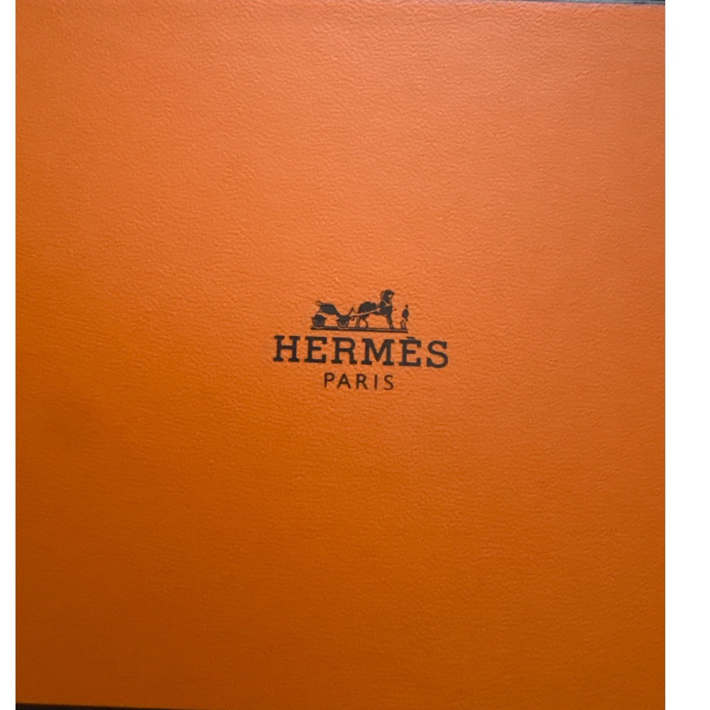 Hermes Paris Orange Rectangular Accessory Gift Storage Box Designer - Picture 2 of 9